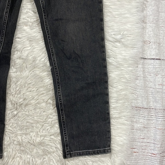 Everlane High Rise Slim Straight Ankle Washed Black Jeans - Picture 9 of 11